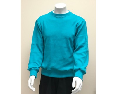 Mens Rib Crew Turquoise